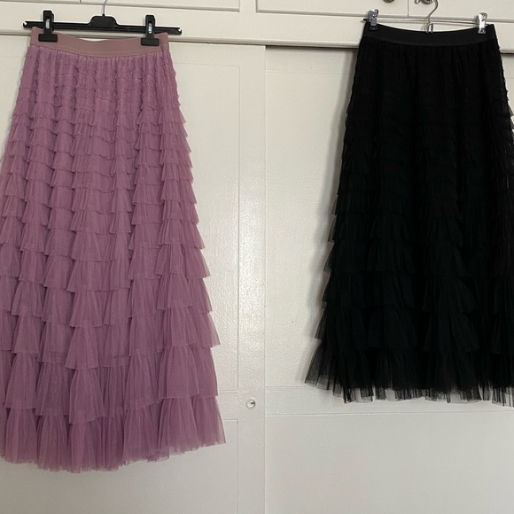 💜🖤 2 MIDI/MAXI TULLE SKIRTS 🖤💜 - Picture 3 of 7